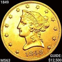 1849 $10 Gold Eagle CHOICE BU