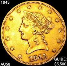 1845 $10 Gold Eagle CHOICE AU