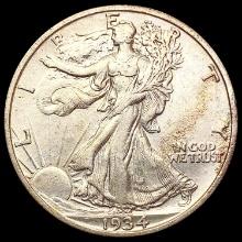 1934-S Walking Liberty Half Dollar CHOICE AU