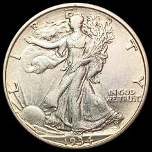 1934-D Walking Liberty Half Dollar CHOICE AU