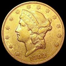 1902-S $20 Gold Double Eagle CLOSELY UNCIRCULATED