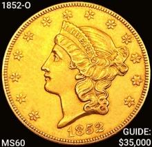 1852-O $20 Gold Double Eagle UNCIRCULATED