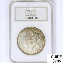 1883-O Morgan Silver Dollar NGC MS63 DPL