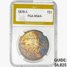 1878-S Silver Trade Dollar PGA MS64+