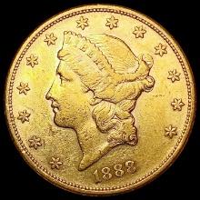 1888-S $20 Gold Double Eagle CHOICE AU