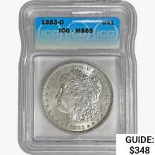 1883-O Morgan Silver Dollar ICG MS65