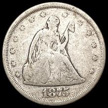 1875-S Twenty Cent Piece NICELY CIRCULATED