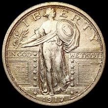 1917-D FH Standing Liberty Quarter CHOICE AU