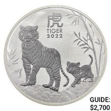 2022 1 Kilo Silver Australia Tiger