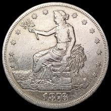 1876-CC Silver Trade Dollar NEARLY UNCIRCULATED