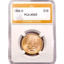 1908-D $10 Gold Eagle PGA MS65