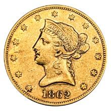 1862 $10 Gold Eagle