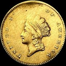 1855 Rare Gold Dollar LIGHTLY CIRCULATED