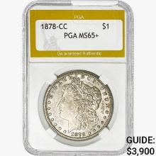 1878-CC Morgan Silver Dollar PGA MS65+