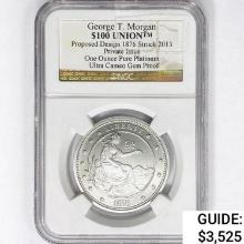 2013 T. Morgan 1oz Plat $100 NGC PRGEM UC