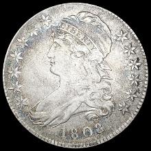 1808 Capped Bust Half Dollar LIGHTLY CIRCULATED