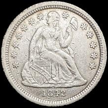 1842-O Seated Liberty Dime CLOSELY UNCIRCULATED