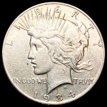 1934-S Silver Peace Dollar CLOSELY UNCIRCULATED