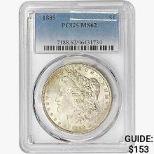 1889 Morgan Silver Dollar PCGS MS62