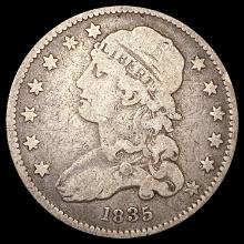 1835 Capped Bust Quarter NICELY CIRCULATED