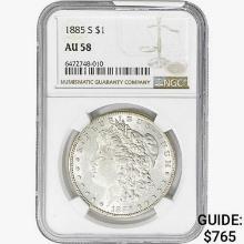 1885-S Morgan Silver Dollar NGC AU58