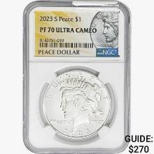 2023-S Silver Peace Dollar NGC PF70 UC