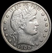 1900-S Barber Quarter CLOSELY UNCIRCULATED