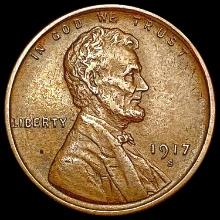 1917-S Wheat Cent NEARLY UNCIRCULATED