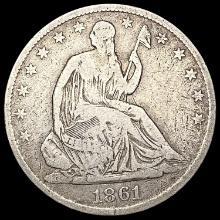1861-O Seated Liberty Half Dollar NICELY CIRCULATED