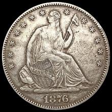 1876 Seated Liberty Half Dollar NEARLY UNCIRCULATED
