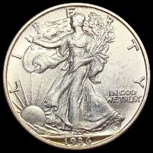 1936-D Walking Liberty Half Dollar CLOSELY UNCIRCULATED