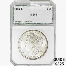 1882-S Morgan Silver Dollar PCI MS65