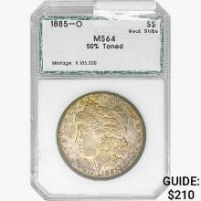 1885-O Morgan Silver Dollar PCI MS64