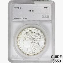 1878-S Morgan Silver Dollar SEGS MS65