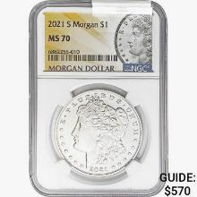 2021-S Morgan Silver Dollar NGC MS70