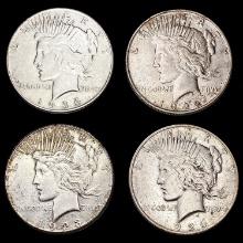 1922-1935 US Silver Peace dollar Collection [4 Coins] HIGH GRADE