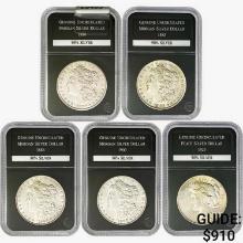 [5] 1880-1925 Asstd. Silver Dollars GG UNC