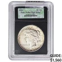 1921 Silver Peace Dollar      High Relief