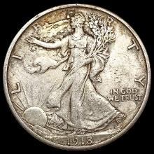1918-S Walking Liberty Half Dollar NEARLY UNCIRCULATED