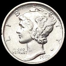 1920-D Mercury Dime CLOSELY UNCIRCULATED