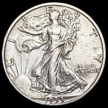 1933-S Walking Liberty Half Dollar CLOSELY UNCIRCULATED