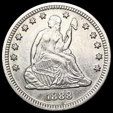 1888-S Seated Liberty Quarter CLOSELY UNCIRCULATED