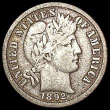 1892-S Barber Dime LIGHTLY CIRCULATED