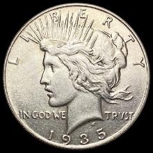 1935 Silver Peace Dollar CLOSELY UNCIRCULATED