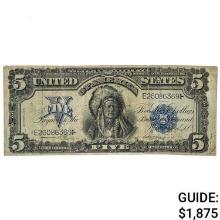 FR. 274 1899 $5 FIVE DOLLARS CHIEF SILVER CERTIFICATE CURRENCY NOTE VERY FINE