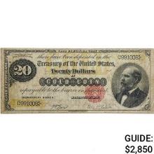 FR. 1178 1882 $20 TWENTY DOLLARS GOLD CERTIFICATE CURRENCY NOTE VERY FINE