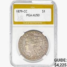 1879-CC Morgan Silver Dollar PGA AU50