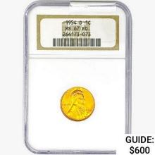 1954-D Wheat Cent NGC MS67 RD
