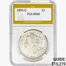 1890-O Morgan Silver Dollar PGA MS66