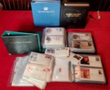 5 Albums of First Day Covers 1946- 2008 and United Nations Stamp Album